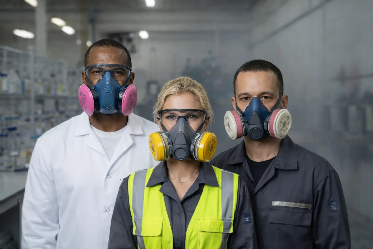 Respiradores purificadores de ar de peça semifacial